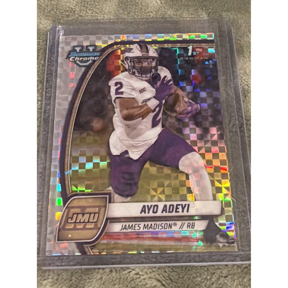 2024 Bowman University Chrome - Ayo Adeyi #18 X-Fractor (RC)